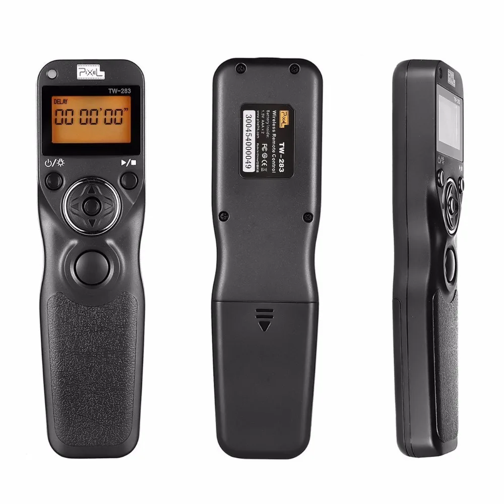 Pixel TW-283 DC2 Wireless Timer Remote Control For Nikon Z7 Z6 D7500 D3300 D3200 D3100 D750 D610 D600 D90 Df Shutter Release