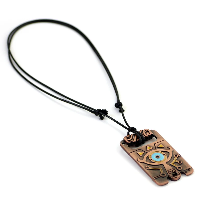 Game Jewelry Legend of  Necklace Sheikah Slate Pendant Totem Rope Chain Fashion Jewelry For Fans Gift