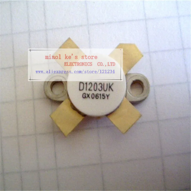 

100%Original: D1203UK D1203 UK [ 12.5V 15A 30W 500MHz Package code: DM ] - METAL GATE RF SILICON FET TRANSISTOR