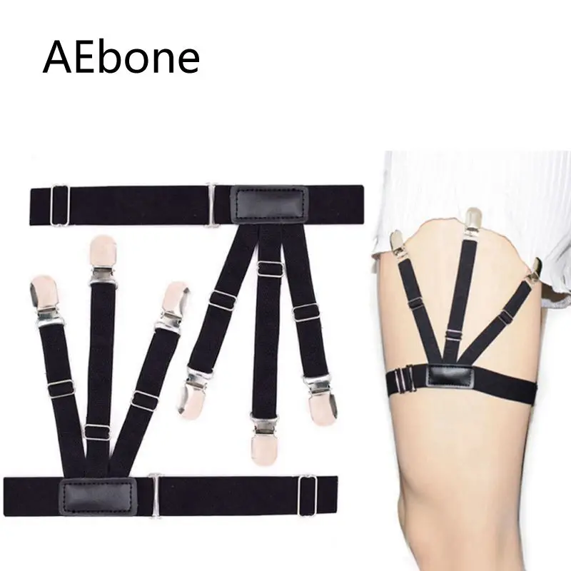 

AEbone Mens Shirt Stay Garters Women Elastic Belt Straps Shirt Holders Suspenders for Uniform Wholesale 20 Pieces Sus05
