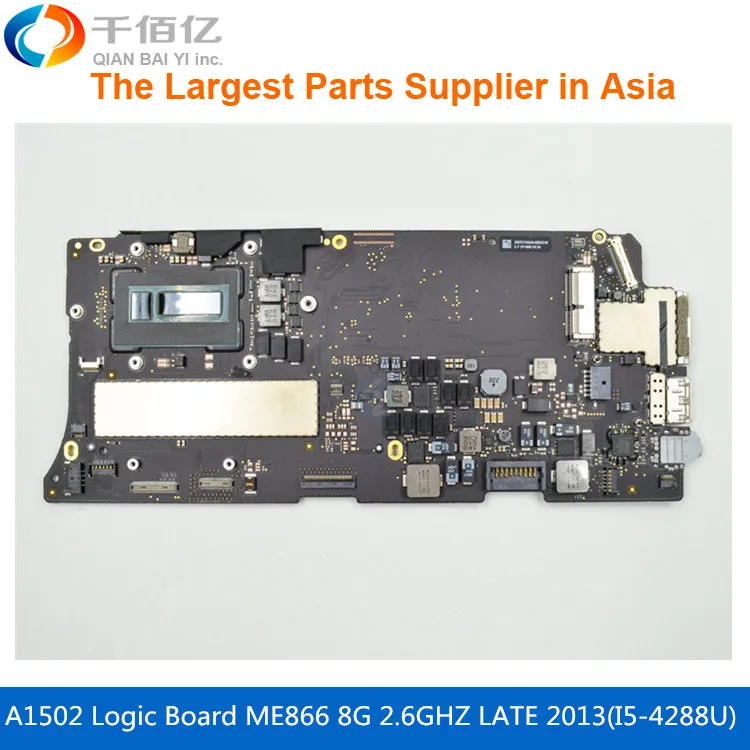 Laptop Mother board A1502 Logic board For MacBook Pro Retina 13' ME866 8G 820-3536-A i5-4288U 2.6GHZ