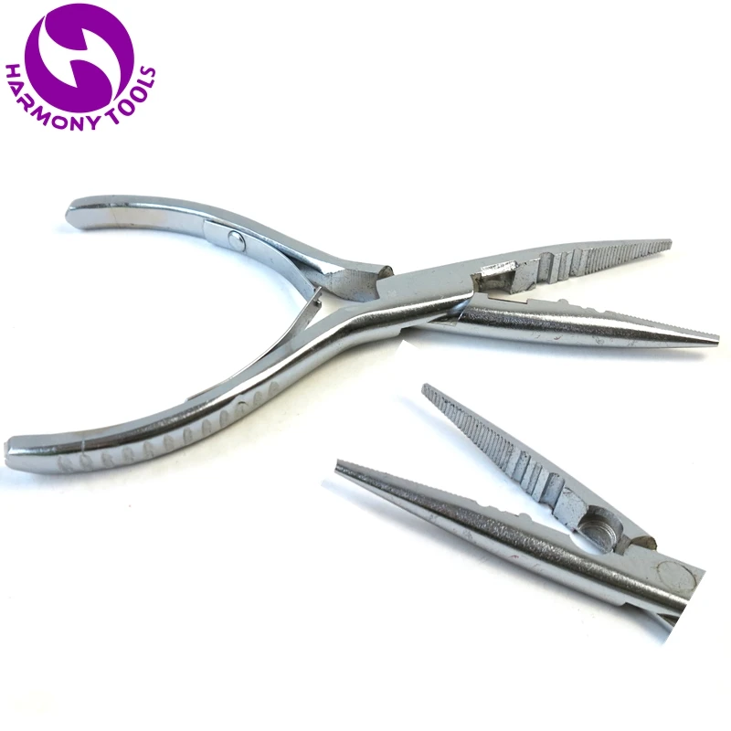 HARMONY 1 Piece 3 Holes Stainless Steel Hair Extension Pliers for Keratin Micro Bead I Tip Hair Extensions ( Style 17 )