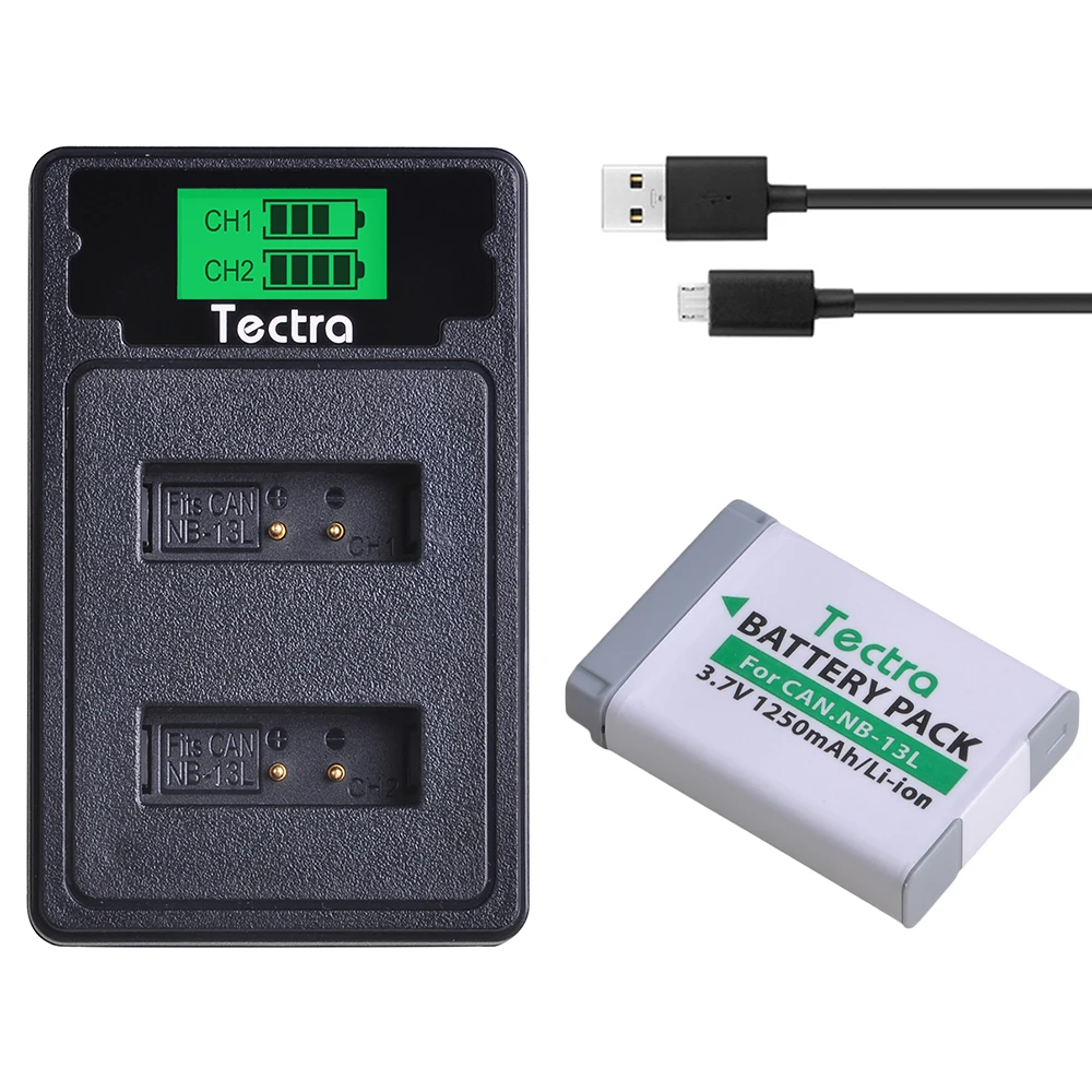 

1PCS 1250mAh NB-13L NB13L NB 13L Battery+LCD Type C Charger for Canon G7 X Mark II G7X PM165 G5 X G5X G9 X G9X SX620 SX720 HS