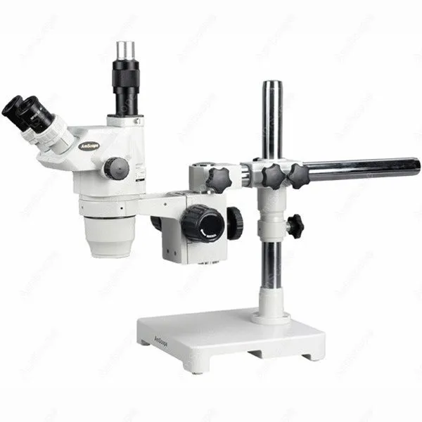 Ultimate Zoom Microscope--AmScope Supplies 2X-180X Ultimate Zoom Microscope with Single-Arm Boom Stand