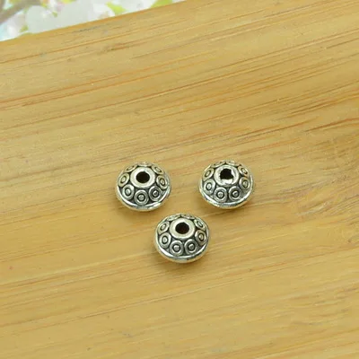 

free shipping 300pcs/lot A2201 antique silver spacer bead alloy charm bead fit jewelry making 7x7x4mm wholesale