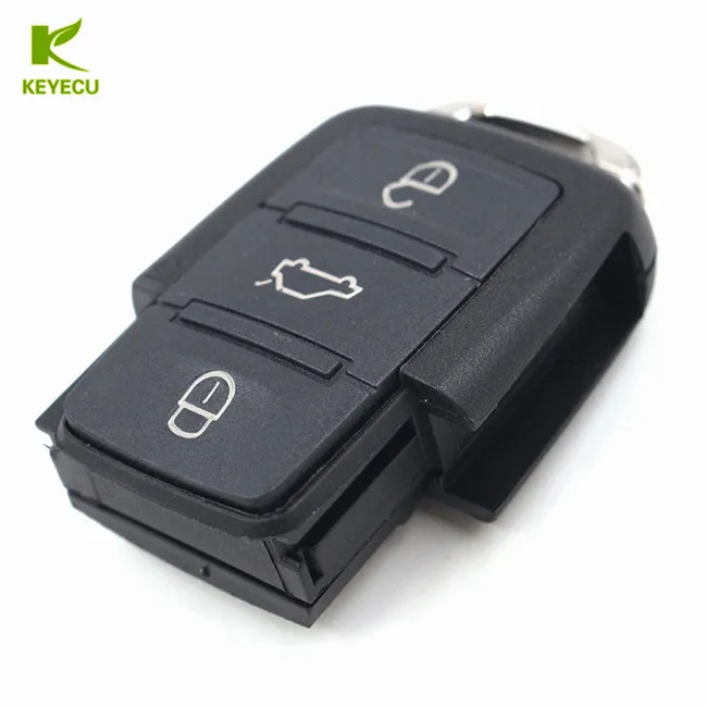 KEYECU 3-Tasten-Fernbedienungsschlüssel Teil 434 MHz 1K0 959 753 G für VW Caddy Eos Golf Jetta Tiguan, Seat Leon, Skoda Octavia II – Detail 1