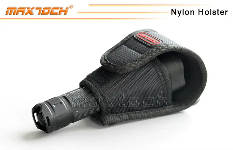 MAXTOCH Flashlght Flexible Size Nylon Holster, Flashlight Bag Suitable for Most Large-Size Flashlights, Torch Pouch