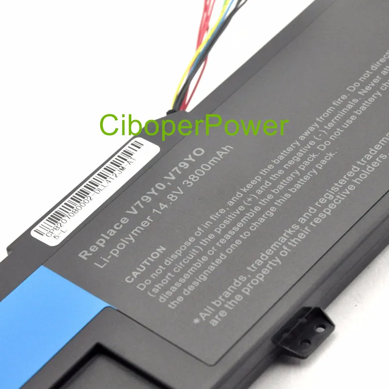 High quality 14.8v 3800mah Laptop battery For  L412z L412x V79Y0 V79YO XPS 14Z