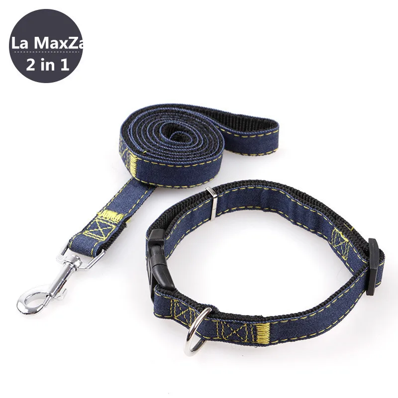 2024 Pets Dog Leashes Collars Sets Strong Nylon Rope Chihuahua Outdoor Reaction Collar Lead Cat Accessories Pet Product Hot Sale