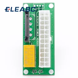 1pcs Desktop ATX 24PIN Dual PSU Power Synchronizer Start Extender Cable Card adapter for Bitcoin Mining add2psu