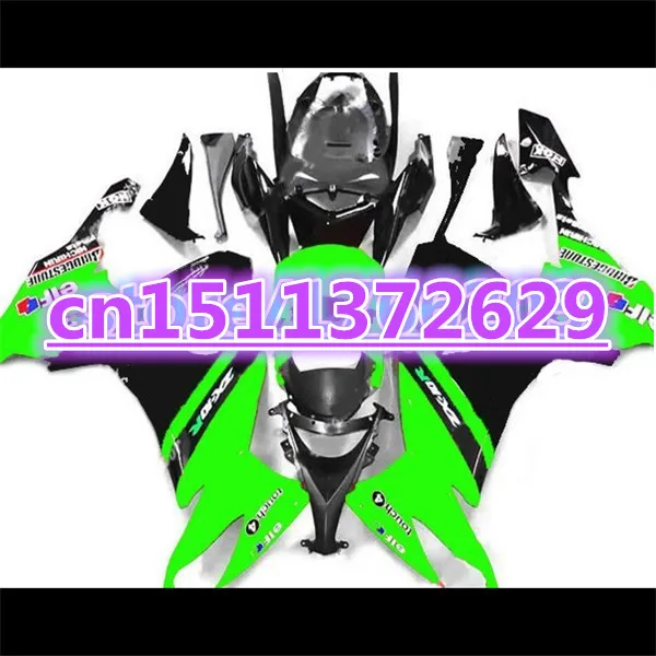 

Black green Fairing For KAWASAKI ZX 10R 08-10 NINJA ZX-10R 08 09 10 ZX10R 2008 2009 2010 Fairings set-Dor D