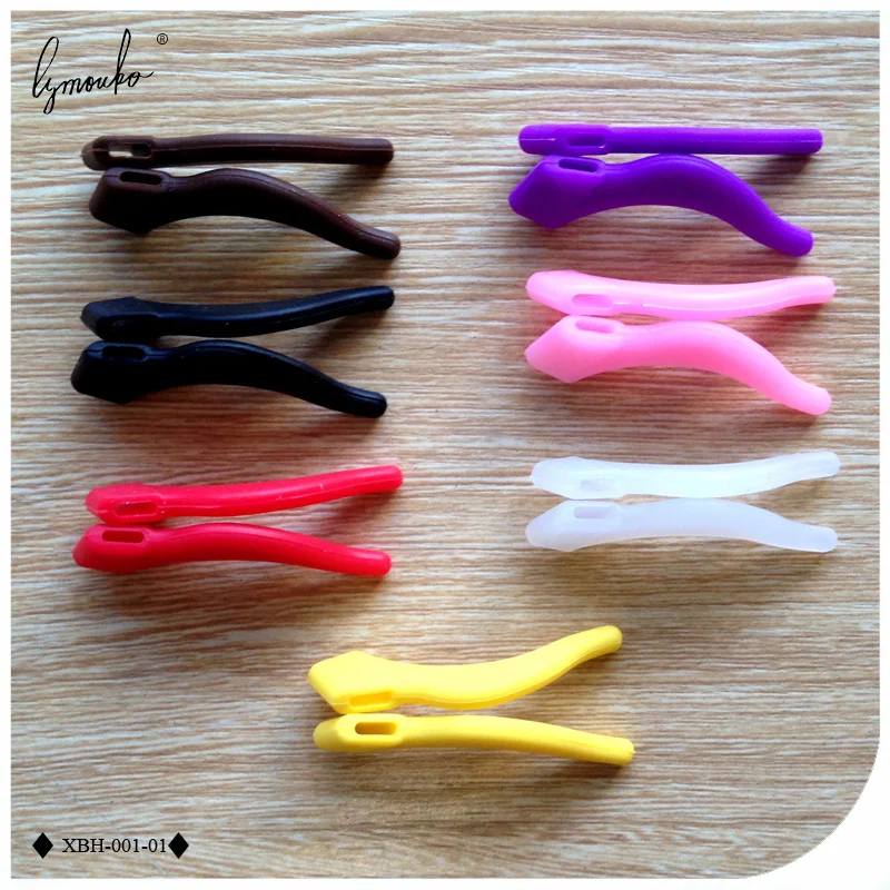 

Lymouko High Quality 2Pairs/Lot Multicolor Ear Hooks for Glasses Anti Slip Temple Holder Comfortable Silicone Ear Tip