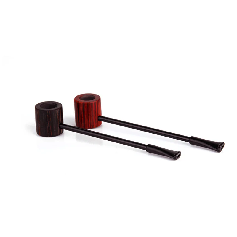 Ebony Wood Pipes Popeye Portable Creative Smoking Pipe Herb Tobacco Pipe Narguile Grinder Smoke Cigarette Holder