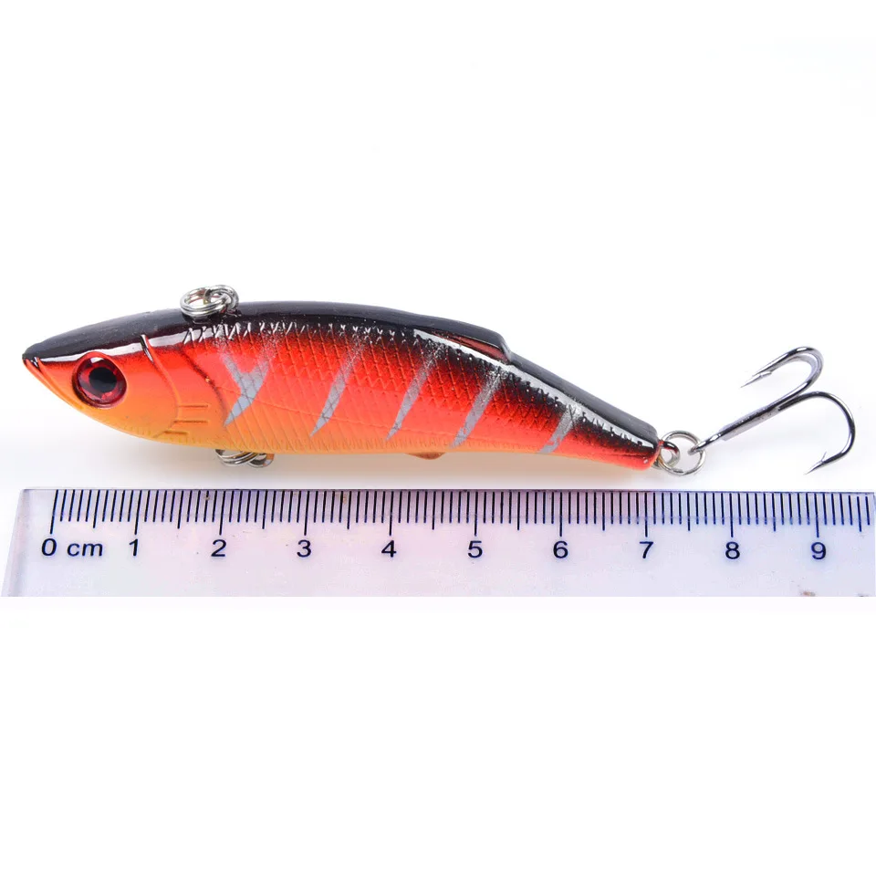 2pcs hard plastic small minnow artificial bait with 3d eyes and treble hooks crankbait fishing tackle promotion