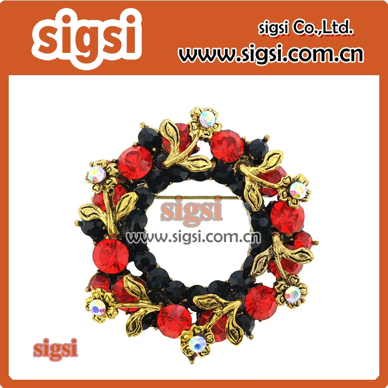 

Новая ретро-брошь в форме цветка Стразы для украшения