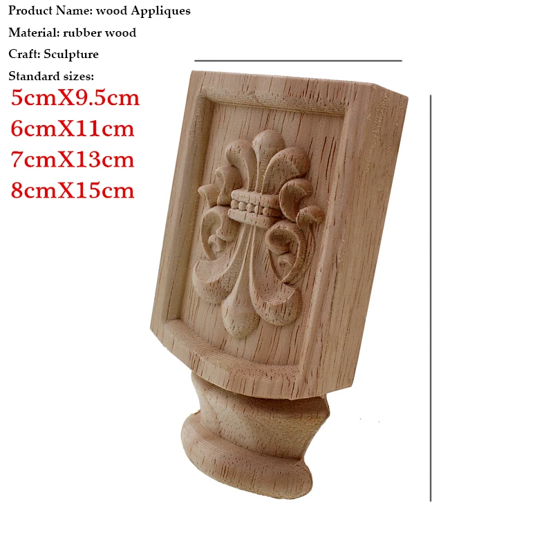RUNBAZEF Solid Wood Vintage Home Applique Wedding Decoration Maison Accessories Modern Furniture Applique Wooden Figurines