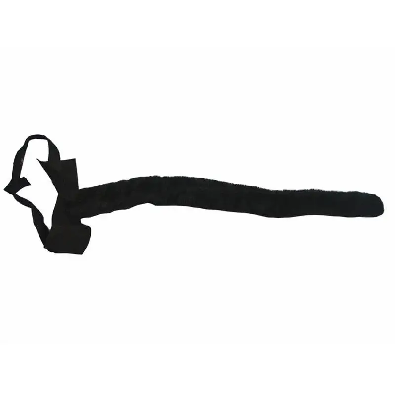 FunPa Plush Long Cat Tail Costume Decor Tail Decor Black For Halloween Party Cosplay