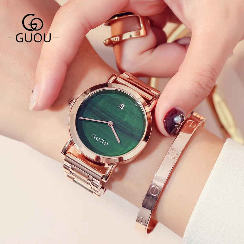 Fashion High Quality Brand Simple Style Quartz Luxury Gold Steel Dress Watches Lasies Casual Clocks relogio relogio masculino