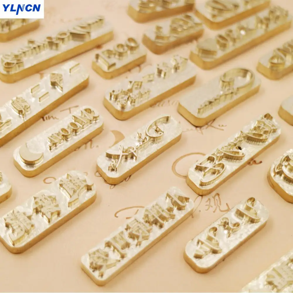 Custom Design Leather Hot Foil embossing  Stamping leather craft handmade carving Digital Alphabet  Leather Stamp DIY Mould