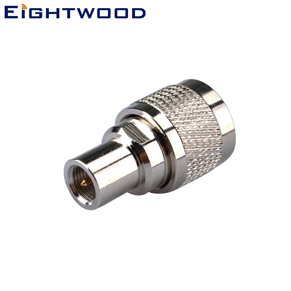 Eightwood 5PCS FME to N RF Coaxial Adapter FME Plug Male to N Plug Male RF Coaxial Connector Straight Between Series