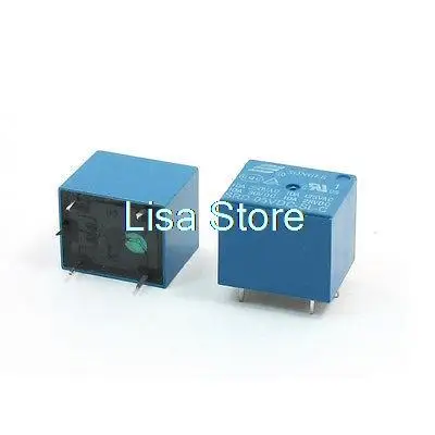 2pcs SRD-05VDC-SL-C DC 5V Rating Coil SPDT PCB Miniature Power Relay Blue