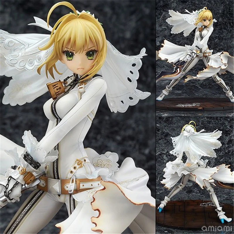 Anime Nero Claudius Saber Bride Wedding Dress Ver. 1/8 Scale PVC Action Figure Statue Collection Model Toys Doll Gifts