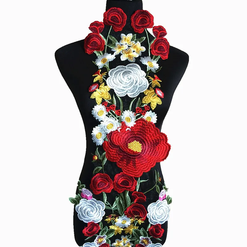 Applique in tessuto di pizzo per spettacoli teatrali, fiori di arpione, accessori fai da te, RS277