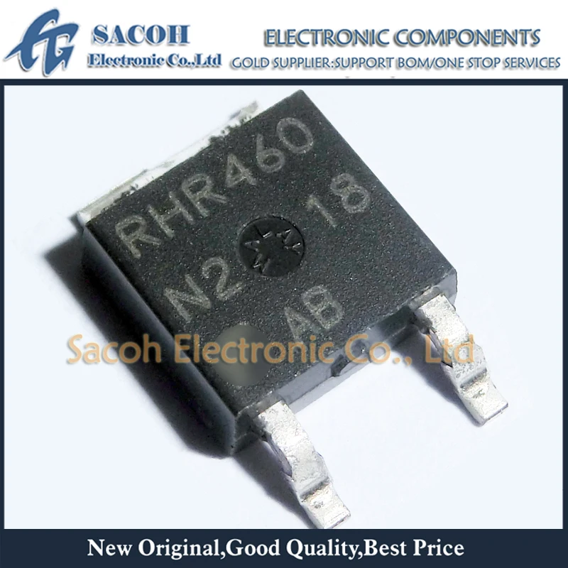 

Refurbished Original 10Pcs/Lot RHRD460S RHR460 RHRD460 OR RURD460S RUR460 RURD460 TO-252 4A 600V Hyperfast Diodes