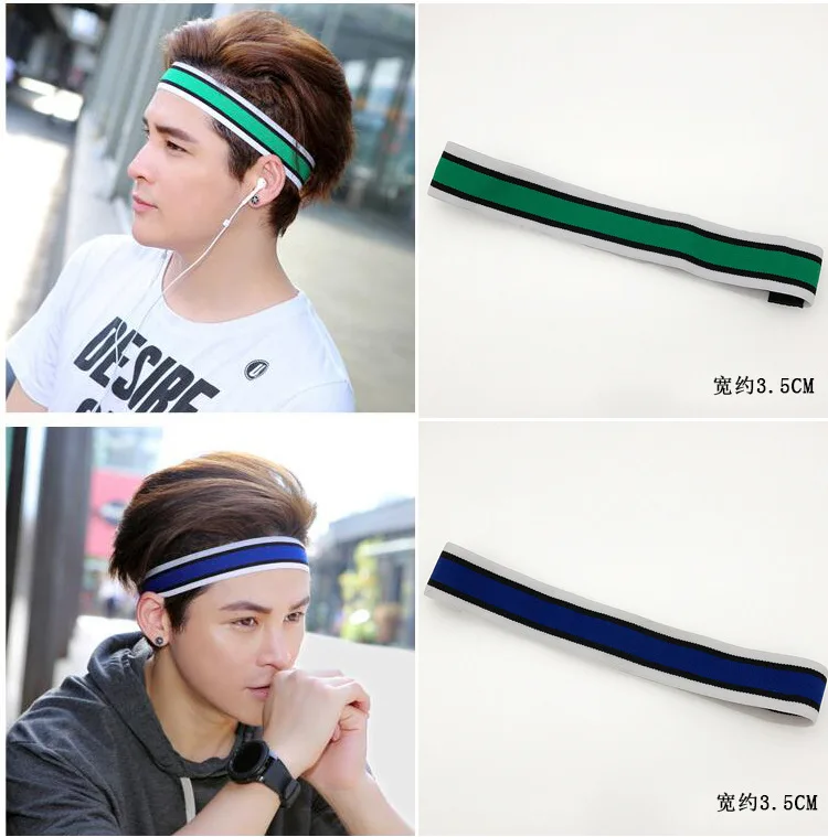 Moda spor Yoga elastik kafa bandı erkekler kadınlar kızlar için saç bantları Wrap aksesuarları türban bandı toka Headwrap Headdress