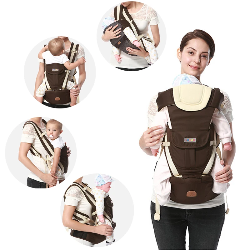 

Ergonomic Baby Carrier Backpack Breathable Bebe Kangaroo Hipseat Mochila Toddler Infant Sling Waist Stool Removable