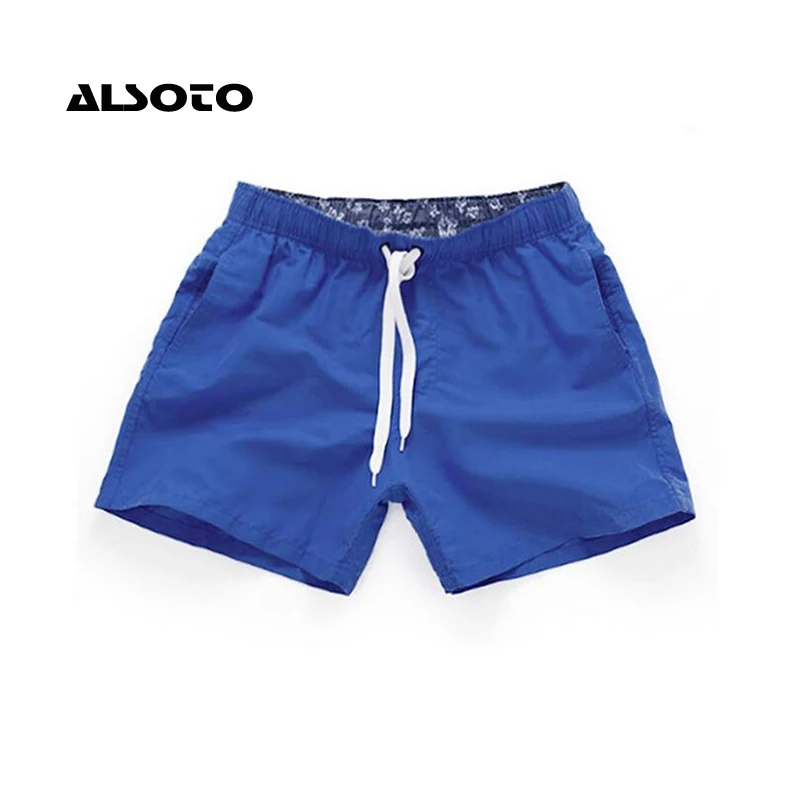 ALSOTO Pocket Quick Dry Swimming Shorts For Men Swimwear Man Swimsuit Swim Trunks Summer Bathing Beach Wear Surf Boxer Briefs