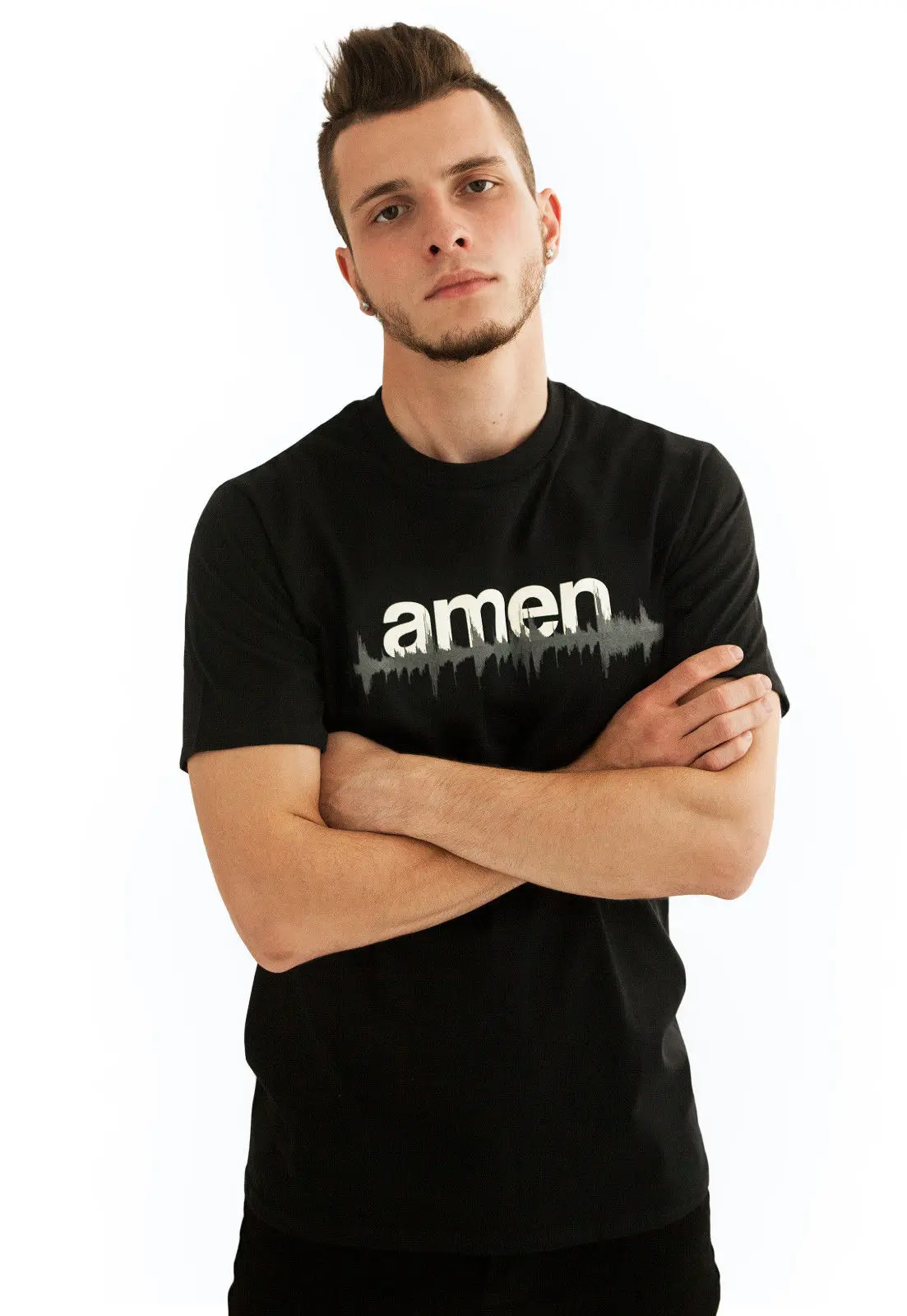 Men'S T-Shirts Summer Style Fashion Men Hot Sale DJ T Shirt - Amen WAV file 808 Drum and Bass & n Synth Music Producer Dubstep