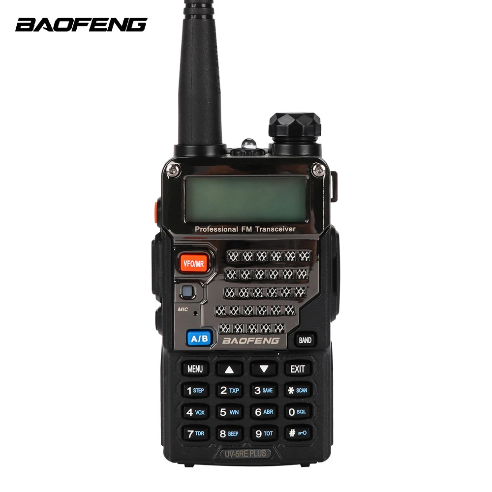 Baofeng BF-UV-5RE Plus Walkie Talkie Dual-Dand VHF/UHF CTCSS&CDCSS Two-way Radio Walkie Talkie 136-174MHZ/400-520HZ LCD Display