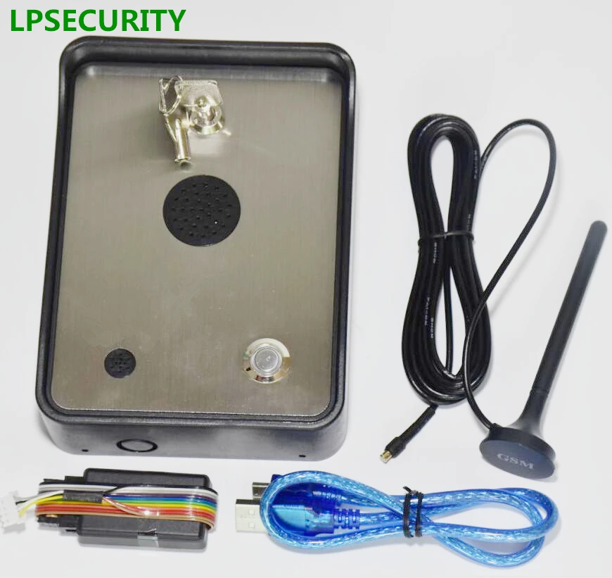 LPSECURITY 2G 4G GSM Door & Gate Intercom/Wireless Intercom System for Door & automatic electric Gate Access 12VDC