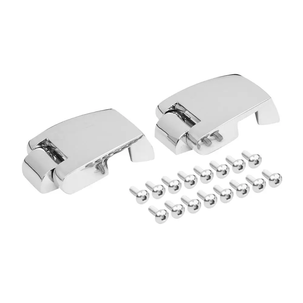 Motorcycle Truck Hinges For Harley Tour Pak Touring CVO Road King Electra Street Glide Classic 1988-2013 12 Chrome