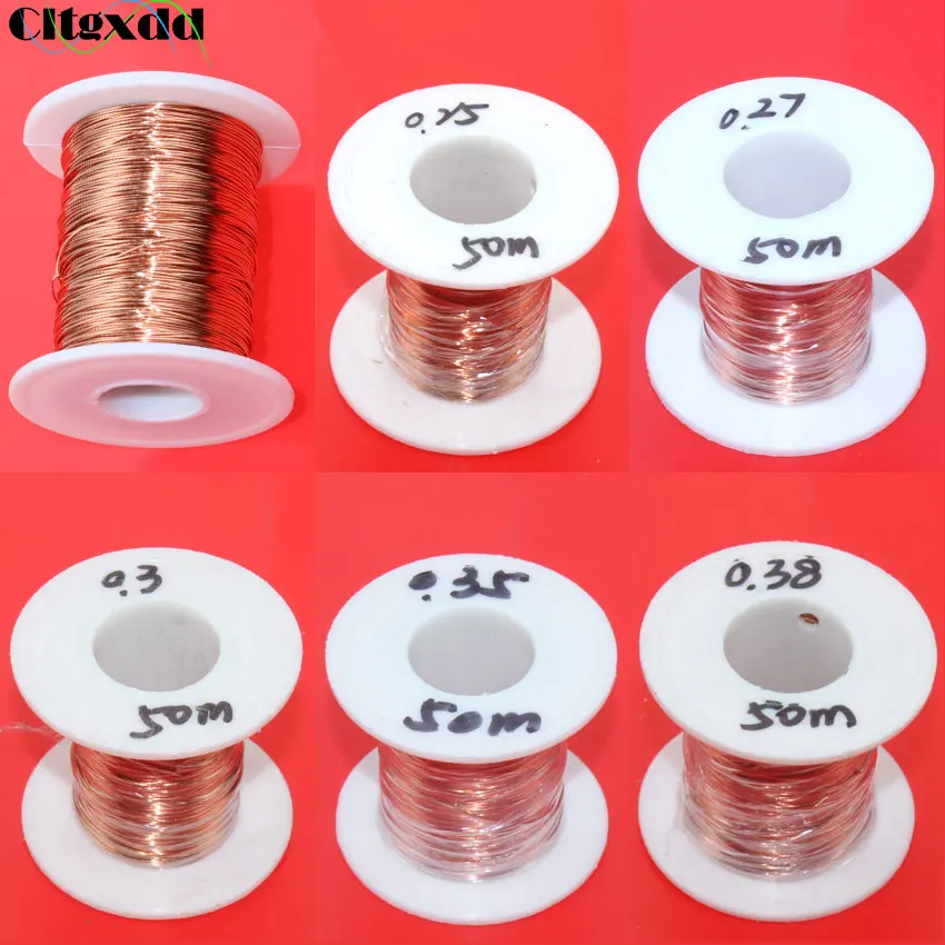 cltgxdd 0.25 / 0.27 / 0.3 / 0.35 / 0.38 mm New polyurethane enameled wire QA-1-155 copper wire 50 meters