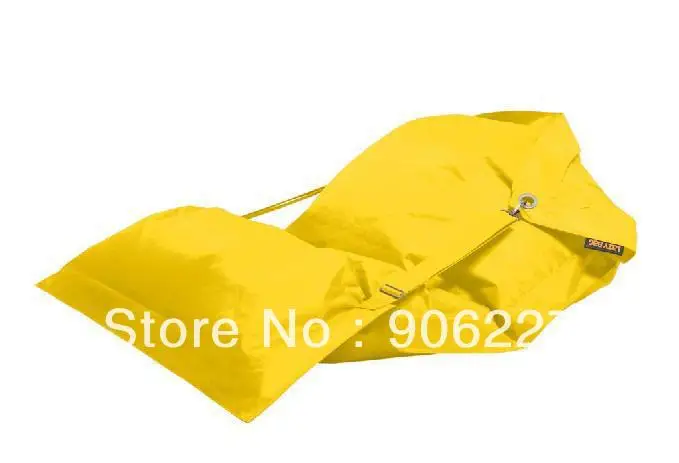 

The original !! outdoor buggle up yellow bean bag cushion , strong buckle beanbag chair - free shipping