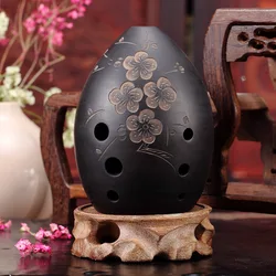 8 Holes Ocarina Black Clay Xun Musical Instrument For Children Beginner Gift #20/1