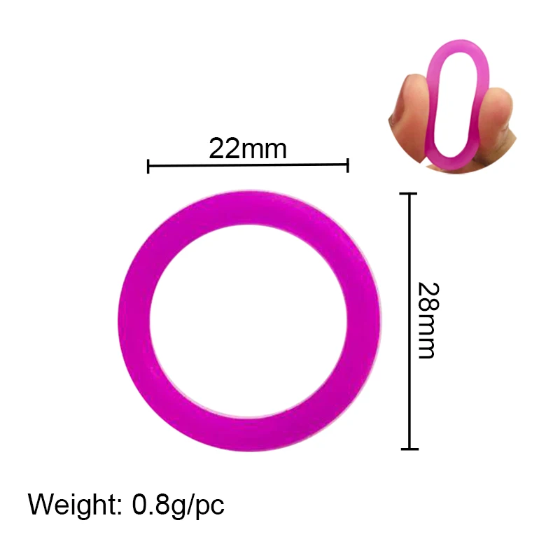 Clip de sucette circulaire en caoutchouc de 22mm, 5 pièces, anneau en Silicone, accessoires pour bébé, porte-sucette factice, adaptateur pour anneau MAM, anneau de dentition pour bébé