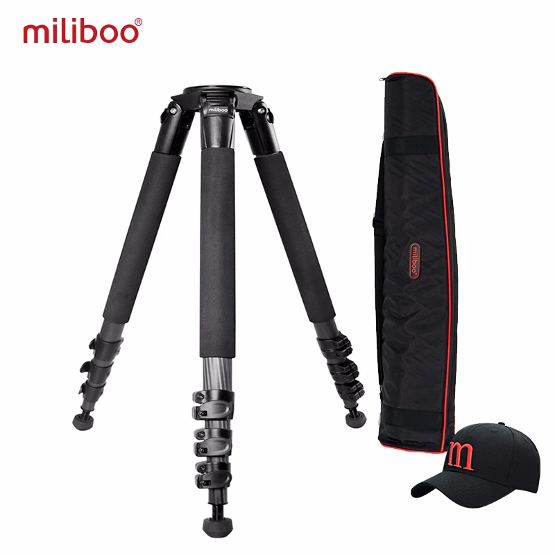 miliboo Portable MTT702B(without head) Carbon Fiber Tripod for Professional Camera Camcorder/Video/DSLR Stand,Stable Design