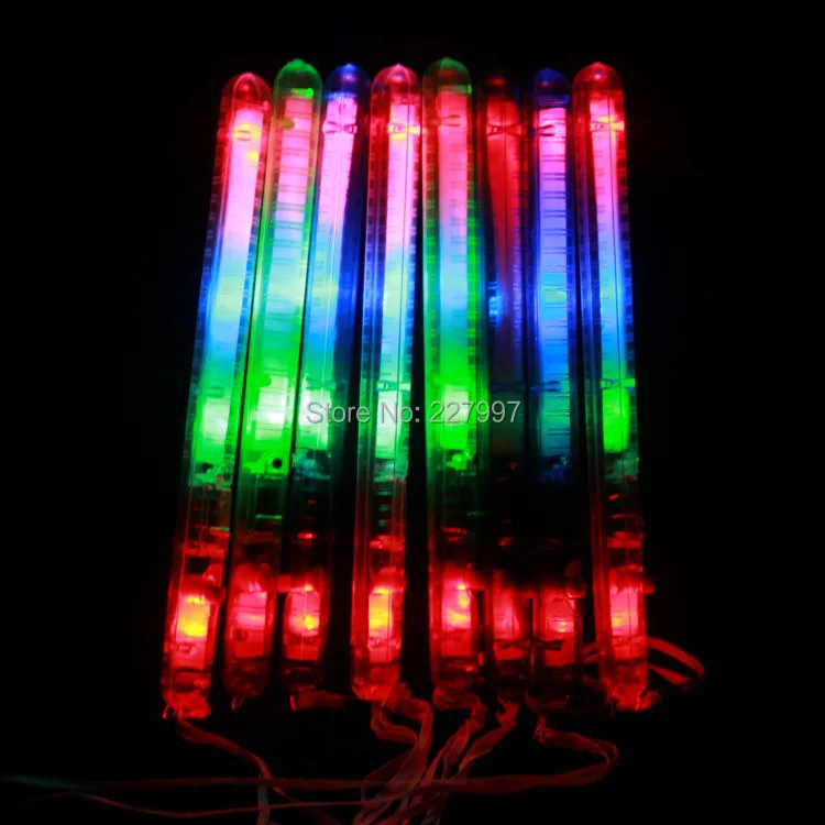 

1000pcs/lot Free Shipping 21cm Colorful LED Flashing Glow Light Stick Wand For Party Bar Deco Concert Cheer