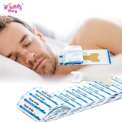 Ifory 50 PCS Health Care Anti-snoring Sleeping Nasal Strips 66*19cm Nasal Congestion Anti Snoring Strips Easier Better Breath