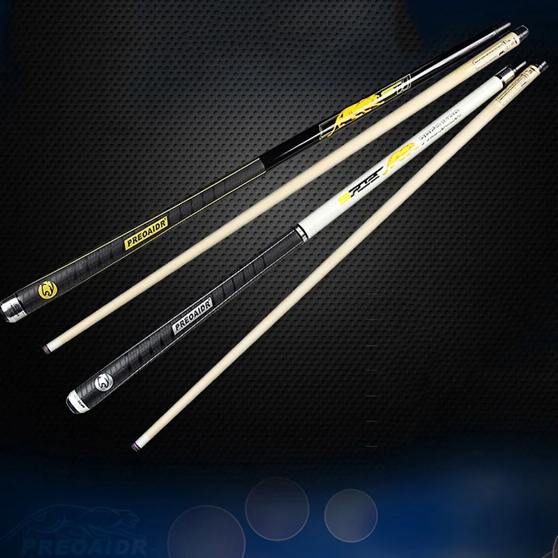 Pool Cues Stick Billiard 13mm 11.5mm Tip 5A Maple Shaft Black White Colors Billiards Cue China