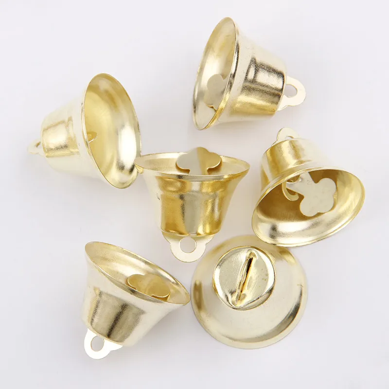 Wholesale  5 Sizes Christmas Golden Bell as Party or Christmas Tree Decorations Christmas Gifts and Decorations