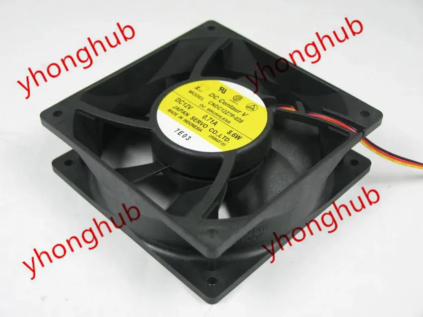 

CNDC12Z7P-028 DC 12V 0.71A 8.6W 3-Wire 120X120X38mm Server Cooling Fan