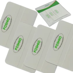 FOSHIO 4pcs White Card Squeegee Car Wrap Tools Scraper 10*7.3cm Window Tint Tools Auto Glass Cleaning Tools Vinyl Film Wrapping