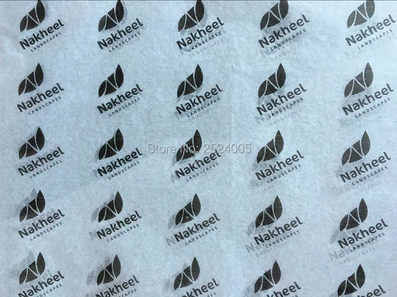 

Free shipping DIY Custom Luxury brand logo name printed glassine tissue paper 1000 pcs
