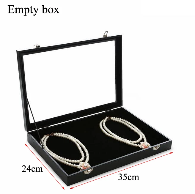 PU Velvet Jewelry Display Box Case for Woman Rings Earrings Bracelets Necklaces Ornaments Storage Jewellery Organizer Packaging