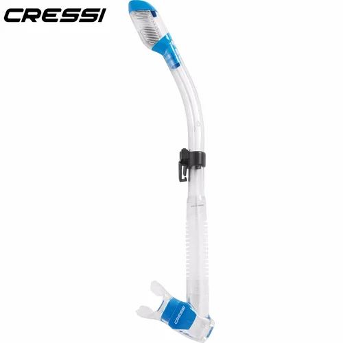 Imagen 2 del producto Cressi Dry-tubo de respiración flexible de Gel de sílice para buceo, esnórquel de silicona, equipo de natación