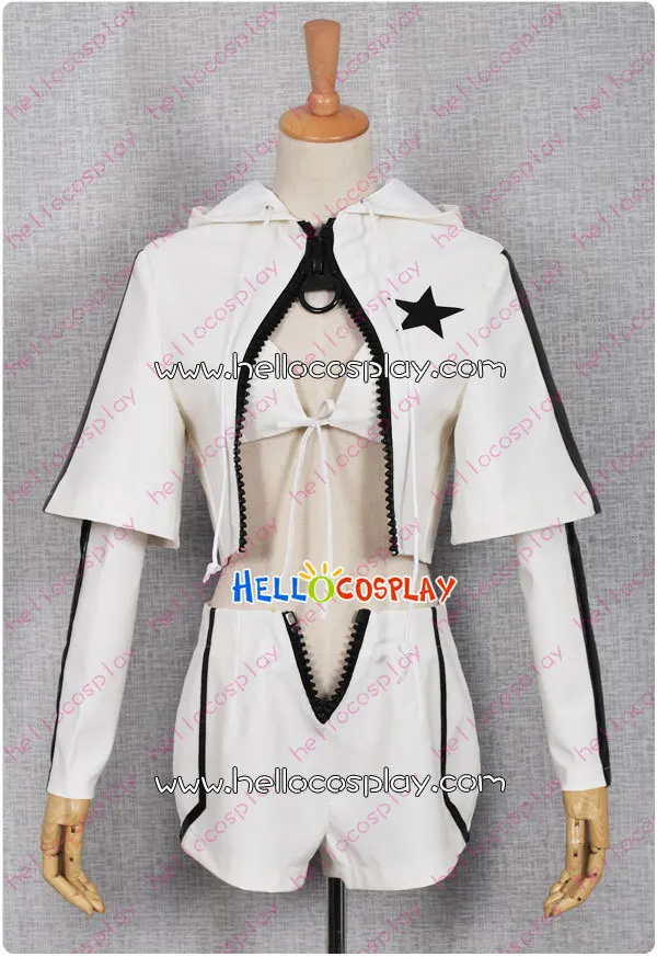 

White Rock Shooter Cosplay Costume WRS Costume Short Jacket H008